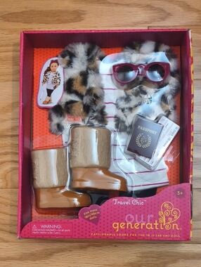 Our Generation Travel Chic Outfit 18" Doll NWT
